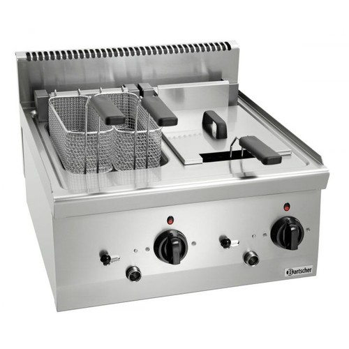 Friteuse inox double