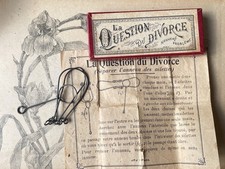 Antique Skill Game - The Divorce Question - Headache - Collection