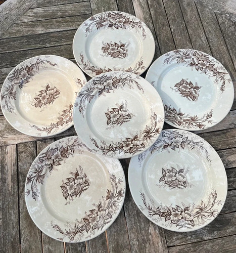 Assiettes plates anciennes - plates,