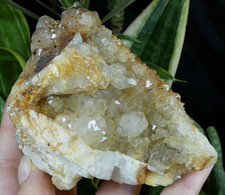 Quartz sur Baryte Cornet 10x7.5cm Puy de Dôme France mineral collection ancien