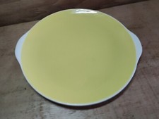 Plat rond gâteau tarte Villeroy & Boch Mettlach SAAR Jaune