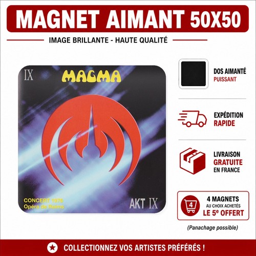Magnet magma 5x5 cm - v2,