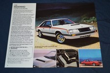 1980 Ford Mustang Turbocharged Feature Print Original Dealer Advertisement Ad 80