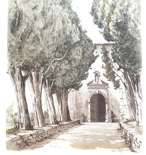 Les cyprès chapelle du - les, de