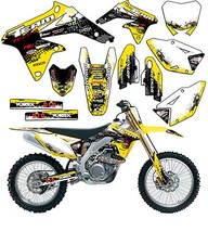 2018-2020 Suzuki Rmz 450 Graphique Kit RMZ450 4-STROKE Stickers Déco Moto 2019