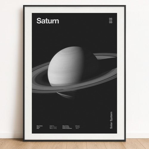 Saturn art print florent - saturn,