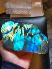 Superbe Labradorite une face polie 1,42kg Madagascar 14,7cm