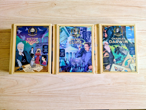 Lot puzzles livre - 3, ancien"
