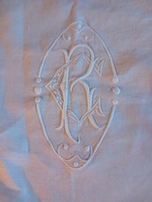 Grand Drap Ancien Brodé