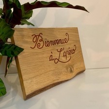 Planche décorative artisanale