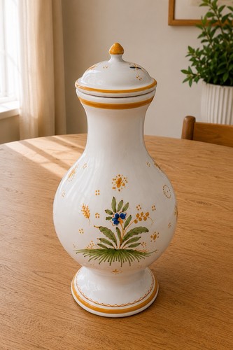 Pot couvert faïence - pot,