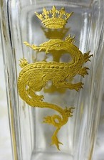 VASE CRISTAL EMAILLE GRAVE COURONNE FRANCOIS 1ER MONARCHIE ROYALISTE BACCARAT