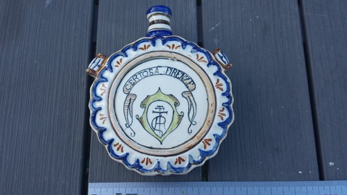 Ancienne gourde faïence - gourde,