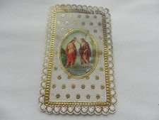 Holy Card Baptism of Jesus 1872 Holy Card Lace Scissor