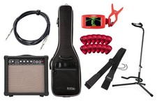 Rocktile Guitare Amplificateur 15W Ampli Combo 2 Canaux Jeu d'accessoires Sac