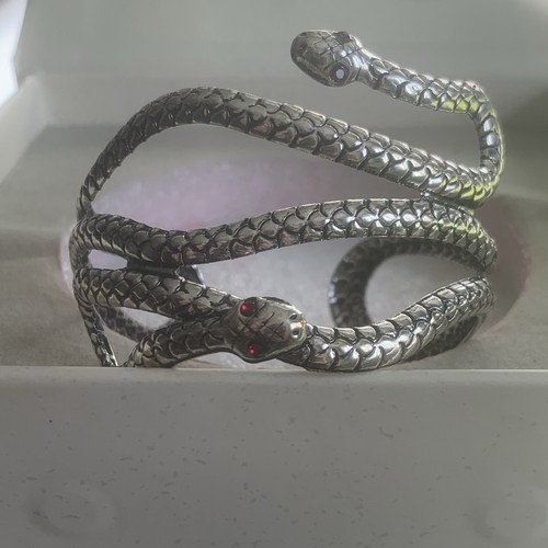 Bracelet manchette serpent