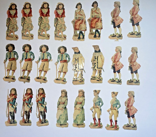Chromos gaufrées découpis - chromos,