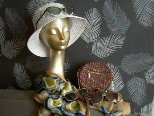 Lot tête mannequin lunettes - lot,
