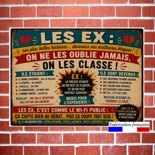 Plaque aluminium vintage - aluminium,