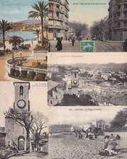 Lot of 100 Antique Postcards Different Postcards 1900-1945 CANNES 2