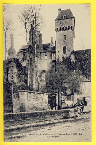 Old postcard château - postcard,