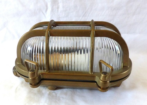 Applique lampe hublot laiton - lampe,