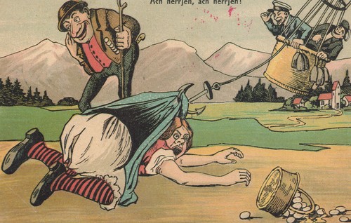 Carte postale ballonpost - postale,