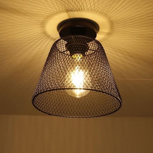 Plafonnier lustre rétro lampe