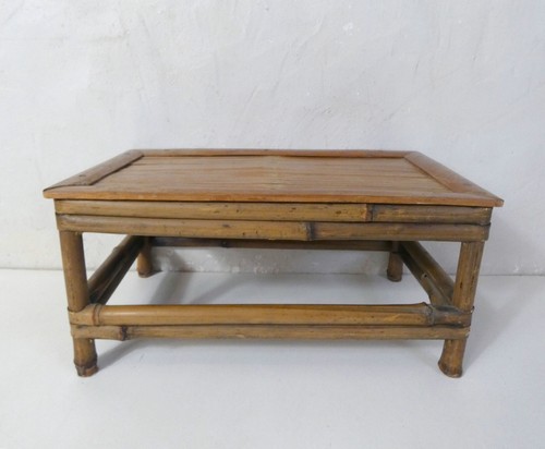 Ancien petit banc bambou - ancien,