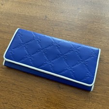 Longchamp LM Cuir Deluxe Jockey Embossed Leather Flap Envelope Wallet