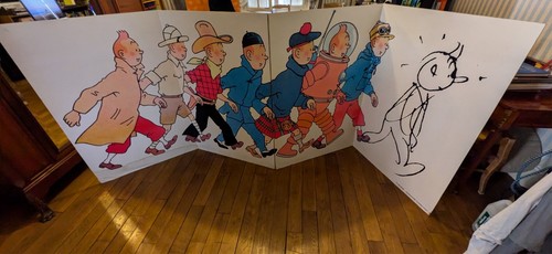 Tintin plv panneau - plv,