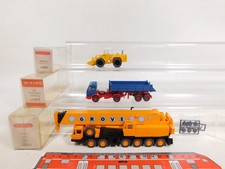 3X H0 1:87 Modèle 632 Grue Grove 651 Liebherr 677 MB Mint Box #DV810-0,5