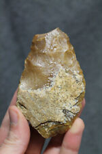 Préhistoire Paléolithique Beau Biface Moustérien 10 cm Vienne Silex