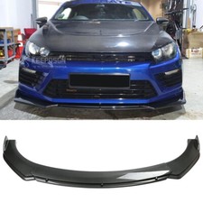For VW Scirocco Golf MK5 MK6 MK7 Front Splitter Carbon Fiber Bumper Lip Spoiler