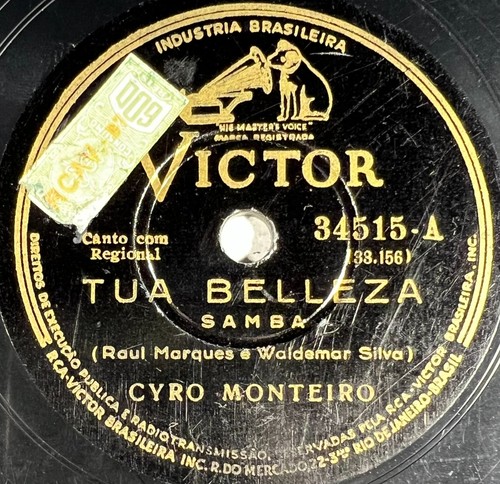 Cyro monteiro tua belleza - monteiro,