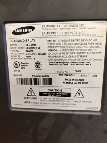 Samsung inch plasma for - tv,