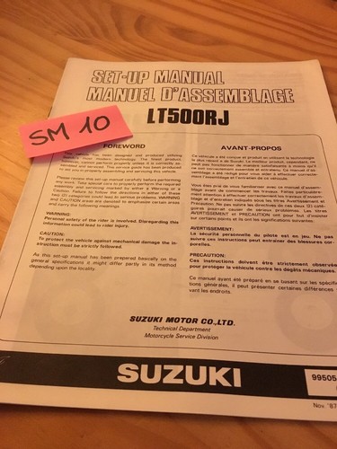 Suzuki lt500rj lt500 500 - lt500,