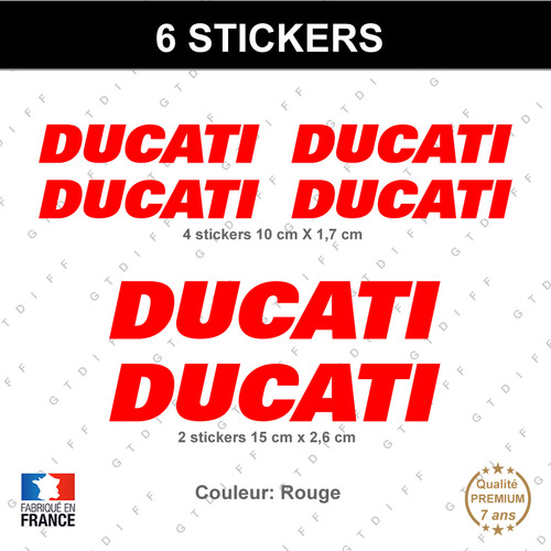 Stickers ducati rouge - stickers,