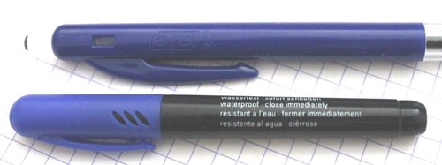 Marqueur bleu noir - marqueur,
