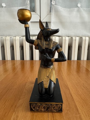 Statue bougeoir anubis - statue,