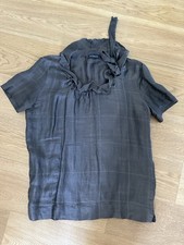 Piazza Sempione blouse manches courtes kaki taille 38 neuve