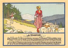 Old postcard illustrator / Les rondes enfantines / La Bergerette