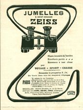 1909 Zeiss Binoculars Antique Magazine Advertising