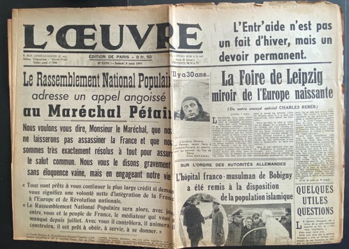 Oeuvre mars 1941 - , du