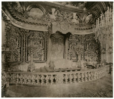 Germany, Munich, Linderhof, Gala Bedroom Vintage Print.  Photom