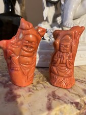 2 Statuette corail rouge