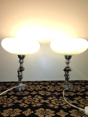 Paire lampes chevet art - de,