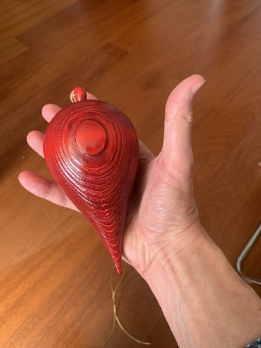 Rare boule sculpture bois - boule,