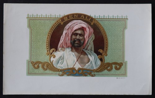 Old label ben ali - old, box