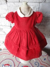 JOLIE ROBE VELOURS ROUGE